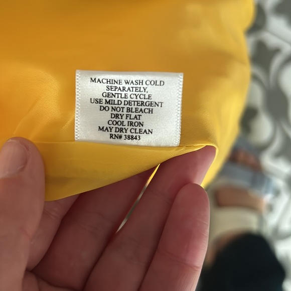 Talbots petite yellow rain jacket - Picture 9 of 10